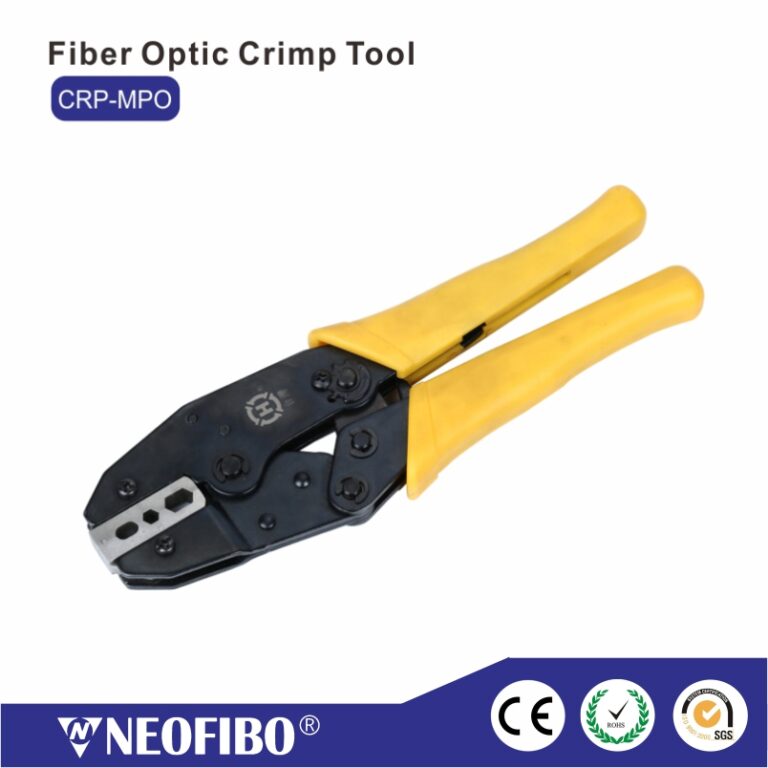 Connector Crimp Tool Yellow Durable Mpo Mtp Fiber Optic Connector