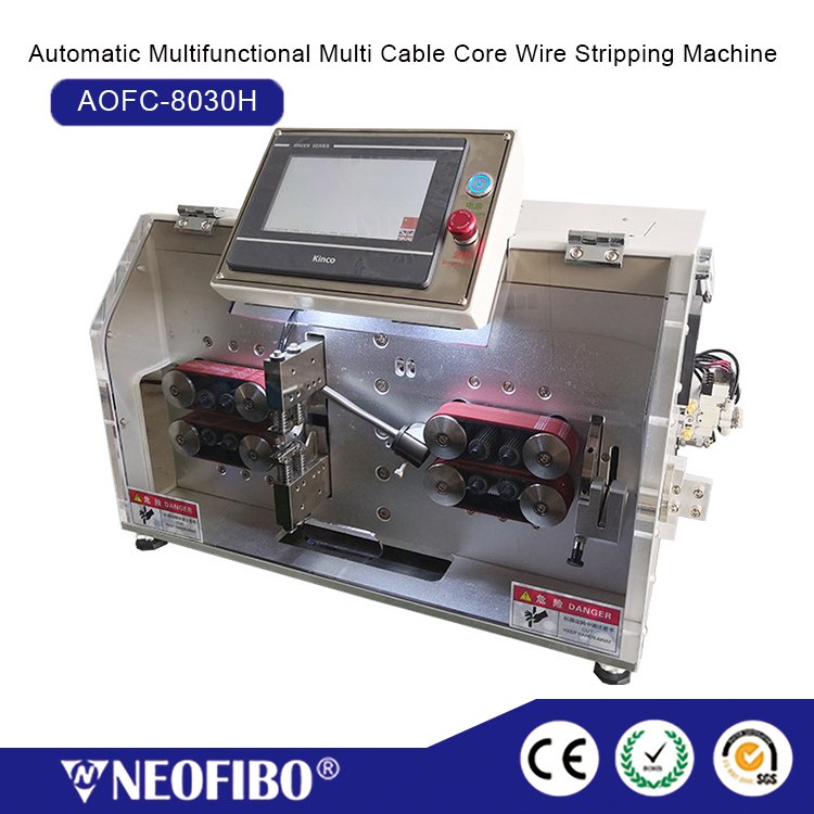 Automatic Multifunctional Multi Cable Core Wire Stripping Machine AOFC ...