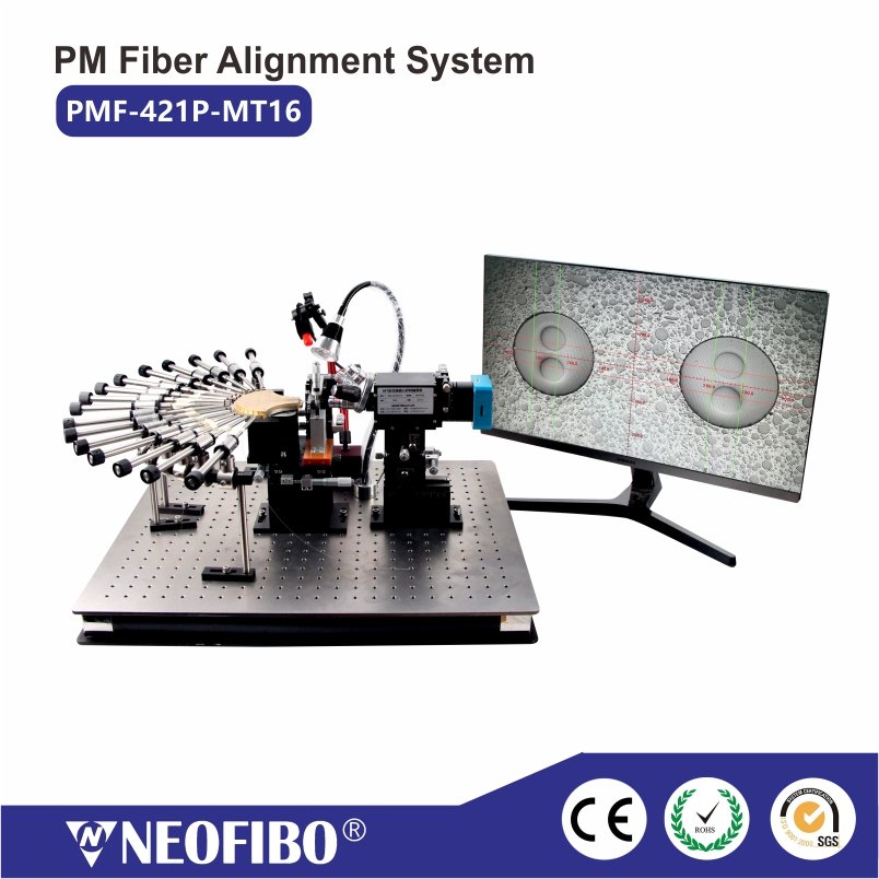 MT 16-core Polarization Maintaining Fiber Alignment System，PMF-421P ...